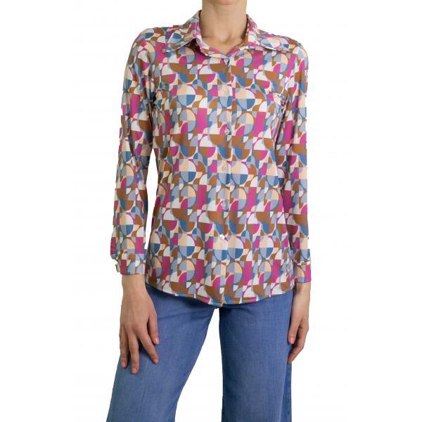 Camicia fantasia in viscosa  "Elly"